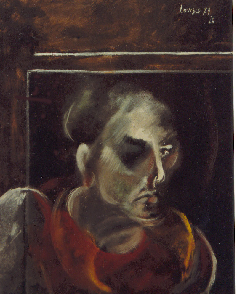 Felice Lovisco, senza titolo, olio su tavola, 1979