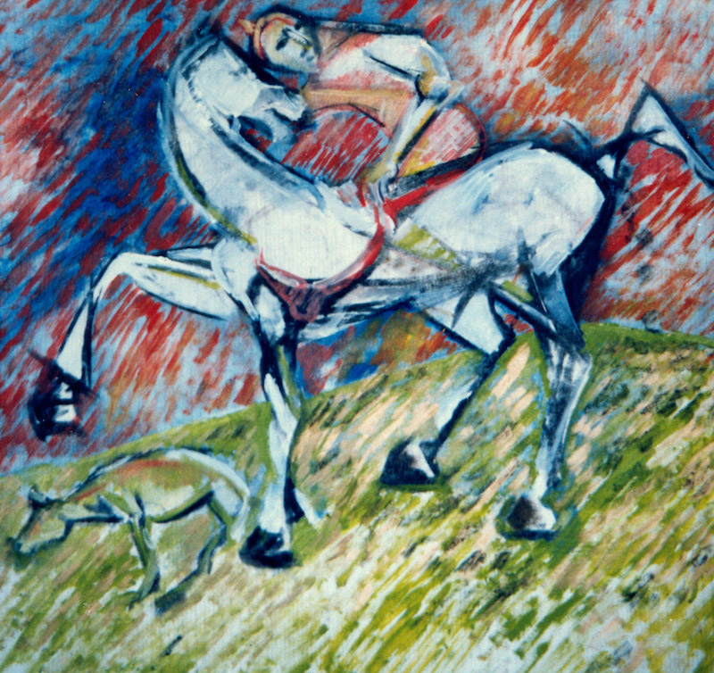 Felice Lovisco, senza titolo, olio su tela