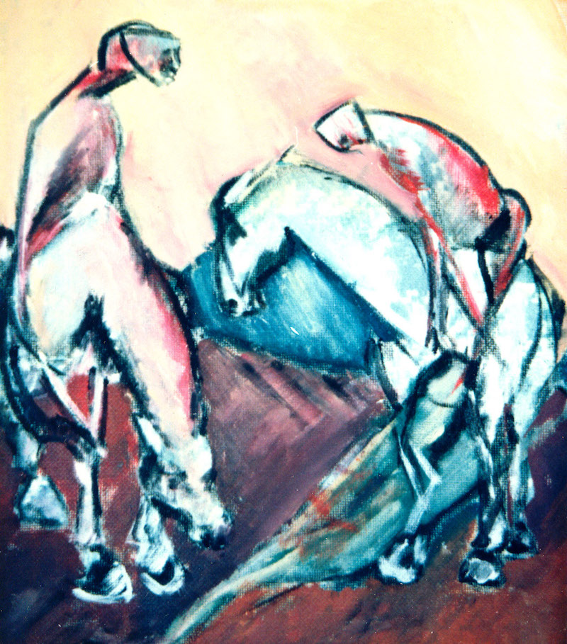 Felice Lovisco, senza titolo, olio su tela