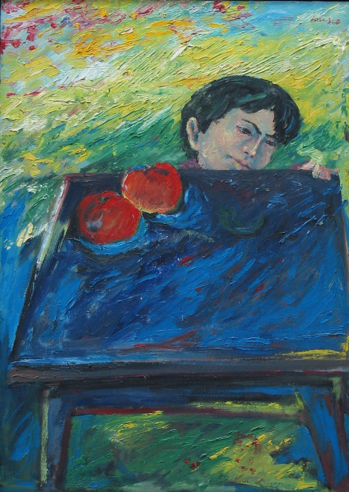 Felice Lovisco, Bambino, olio su tela